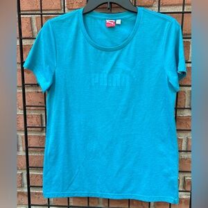 Puma Women's Teal Short Sleeve Tee